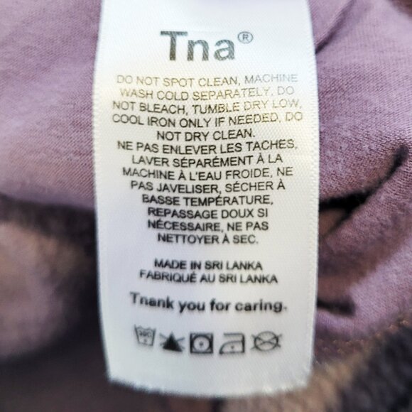 Aritzia TNA Cozy Fleece Boyfriend in Purple - Size 2XS - Picture 4 of 8